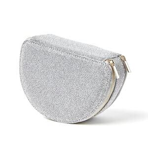 Loft Silver Sparkly Jewelry Case Bag